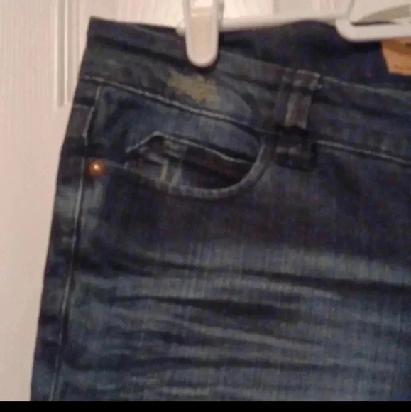 🍭🌹 Dark blue jeans with decorated back pockets - Picture 10 of 11